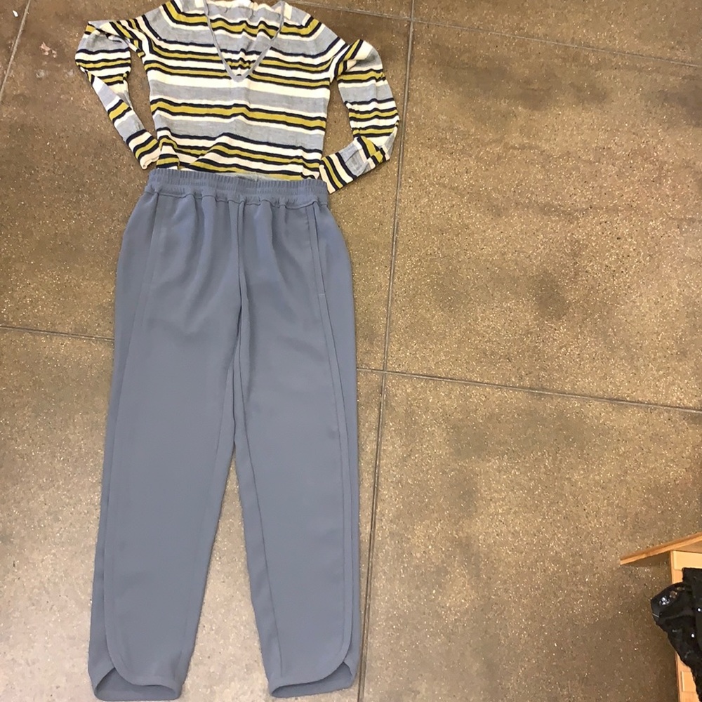 J. Crew pull on pants Gray